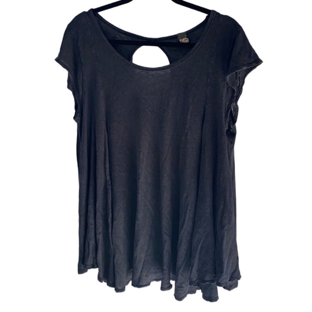NWOT ‘We the Free’ FP Short Sleeve Scoop Neck Keyhole Back Top Size S